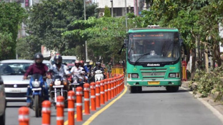 Bus lanes for BMTC in 9 Congested Corridors of Bangalore