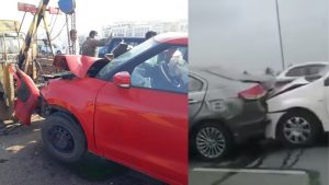 accident on Bangalore Airport Road
