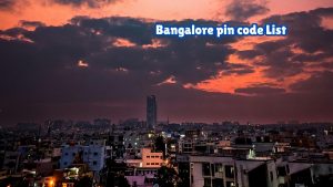 Bangalore PIN Code List
