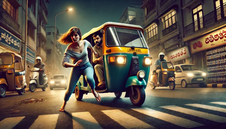 women jumping out of auto