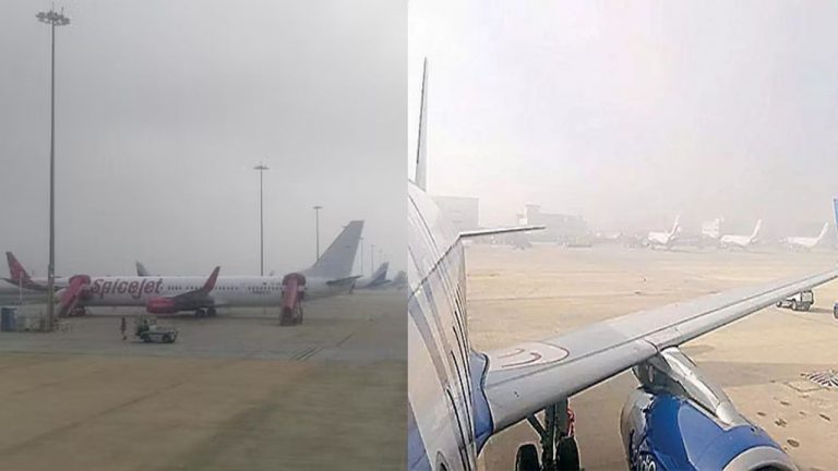 Fog in Bangalore Airport